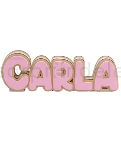 Nombre Metacrilato Rosa y Madera