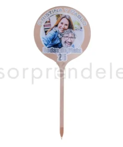 Cake Topper Metacrilato Bodas de Plata