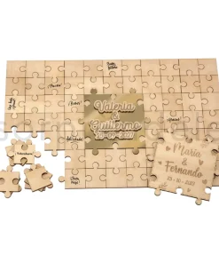 Puzle de Deseos Madera y Oro