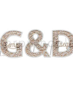 Set Iniciales Personalizado Con Soporte