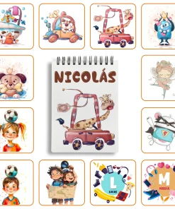 Bloc de Anillas A6 personalizado con diseño elegido