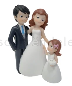 Figura de Novios con Niña