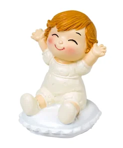Figura de pastel Pop y Fun de novios con bebé sentado en cojín