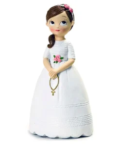 Figura para tarta niña comunión con rosario