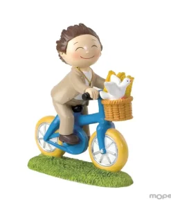 Figura para tartas para Comunión de Niño en Bicicleta