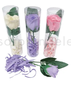 Flor de Jabón con Tiras de Jabón