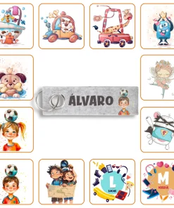 Llavero de Fieltro personalizado con diseño elegido
