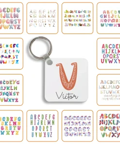 Llavero Metal Cuadrado con el Diseño que elijas