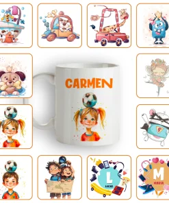 Taza Blanca personalizada con diseño elegido
