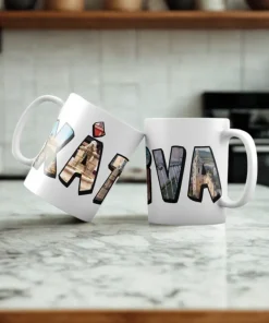 Taza XÀTIVA ilustrada – Letras con monumentos