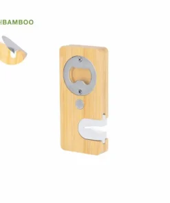 Abridor Botellas Afilador Madera Bamboo