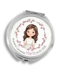 Alternative view of Espejo Redondo Personalizado Niña Comunión