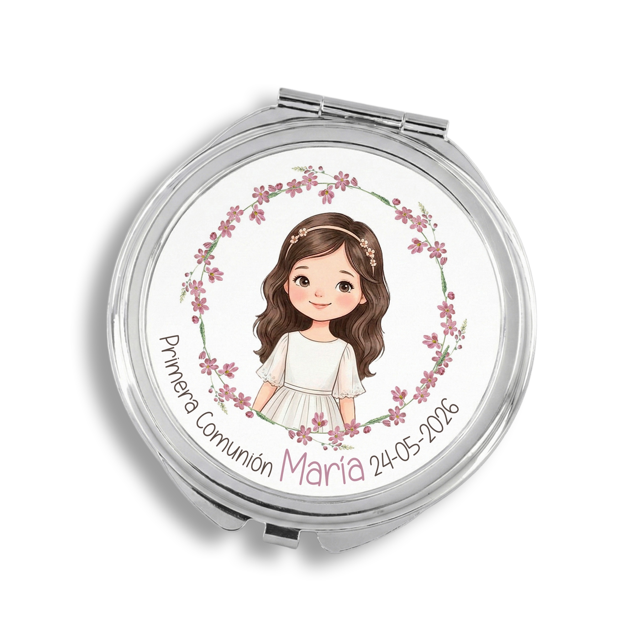Espejo Redondo Personalizado Niña Comunión - Imagen 2