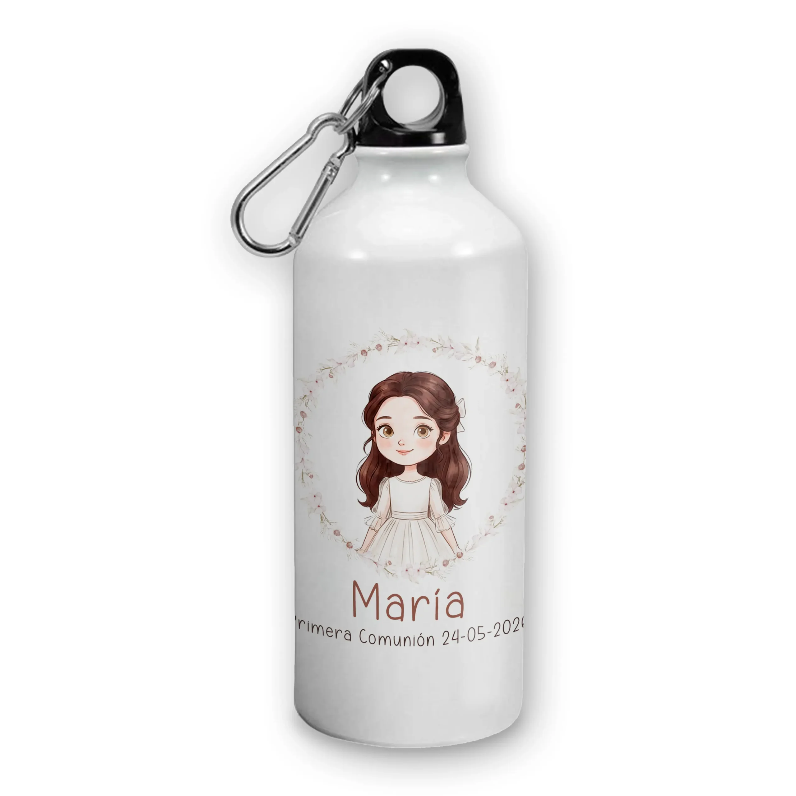 Botella de Aluminio Personalizada 600 ml Niña Comunión - Imagen 2