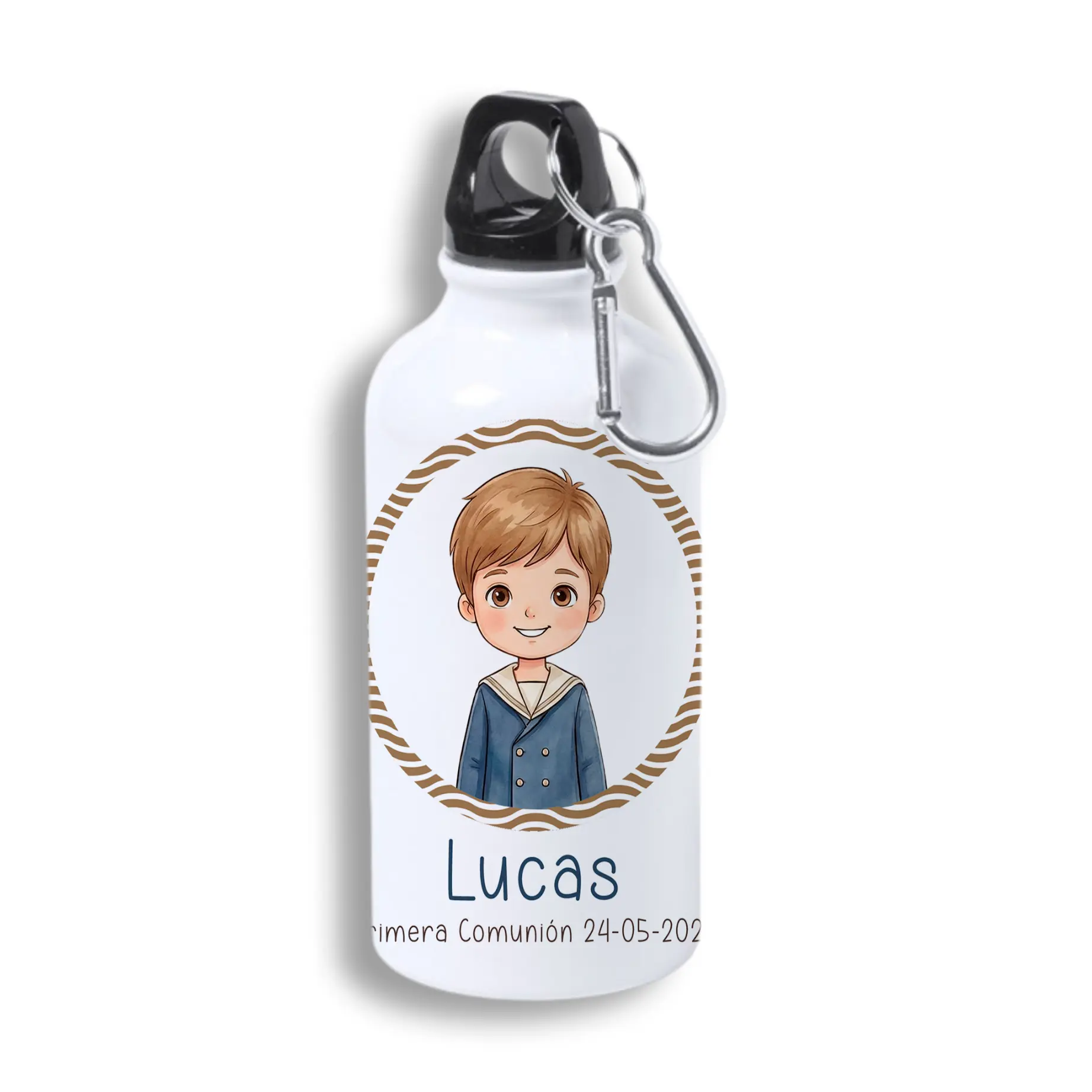 Botella de Aluminio 400 ml Niño Comunión - Imagen 2