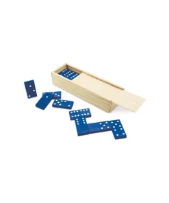 Domino de madera azul