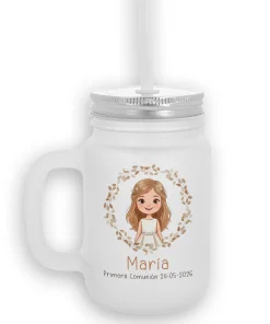 Alternative view of Llavero de fieltro personalizado Niña Comunión