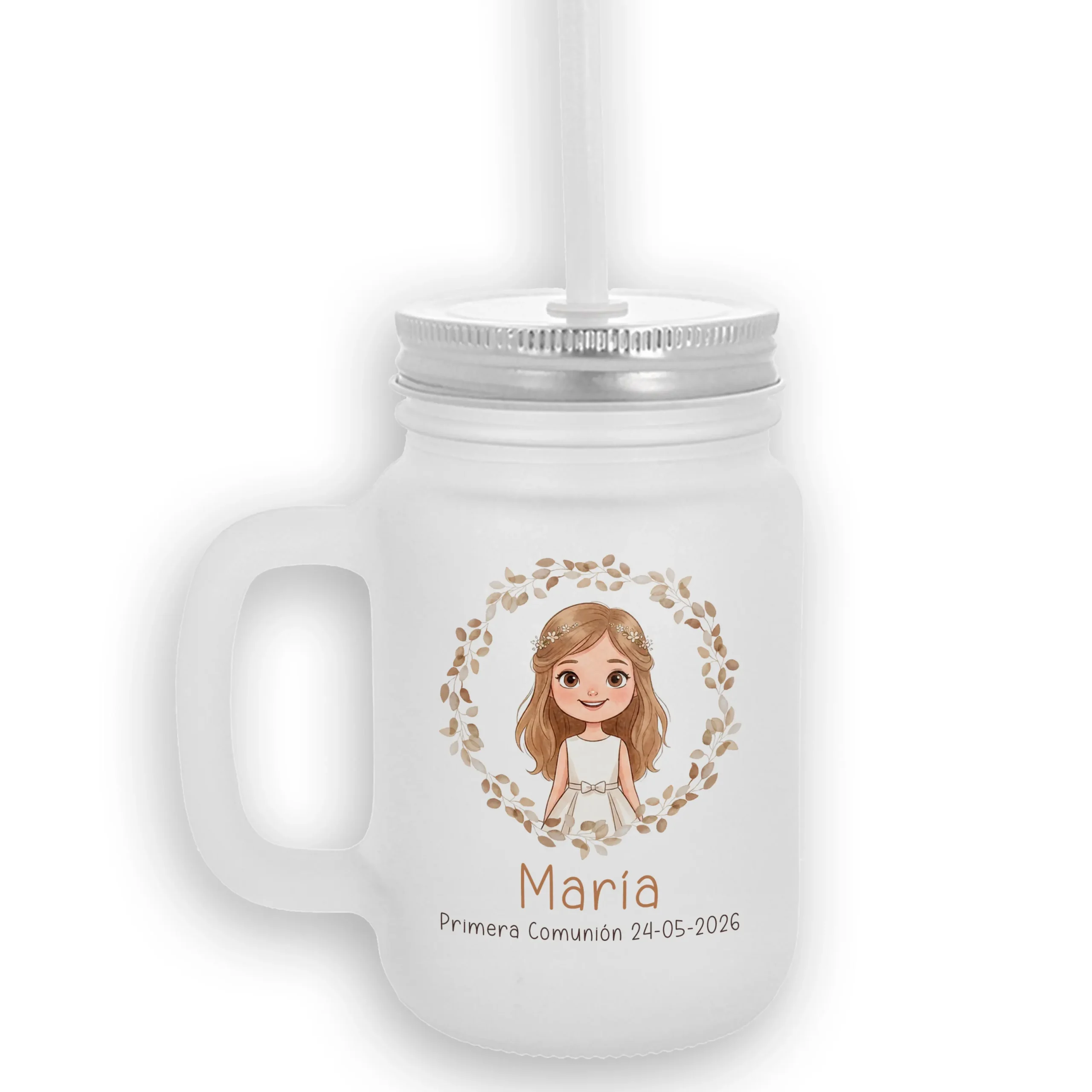 Llavero de fieltro personalizado Niña Comunión - Imagen 2