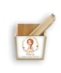Alternative view of Lapicero de madera personalizado Niña Comunión