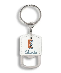 Alternative view of Llavero polipiel abridor personalizado con Inicial