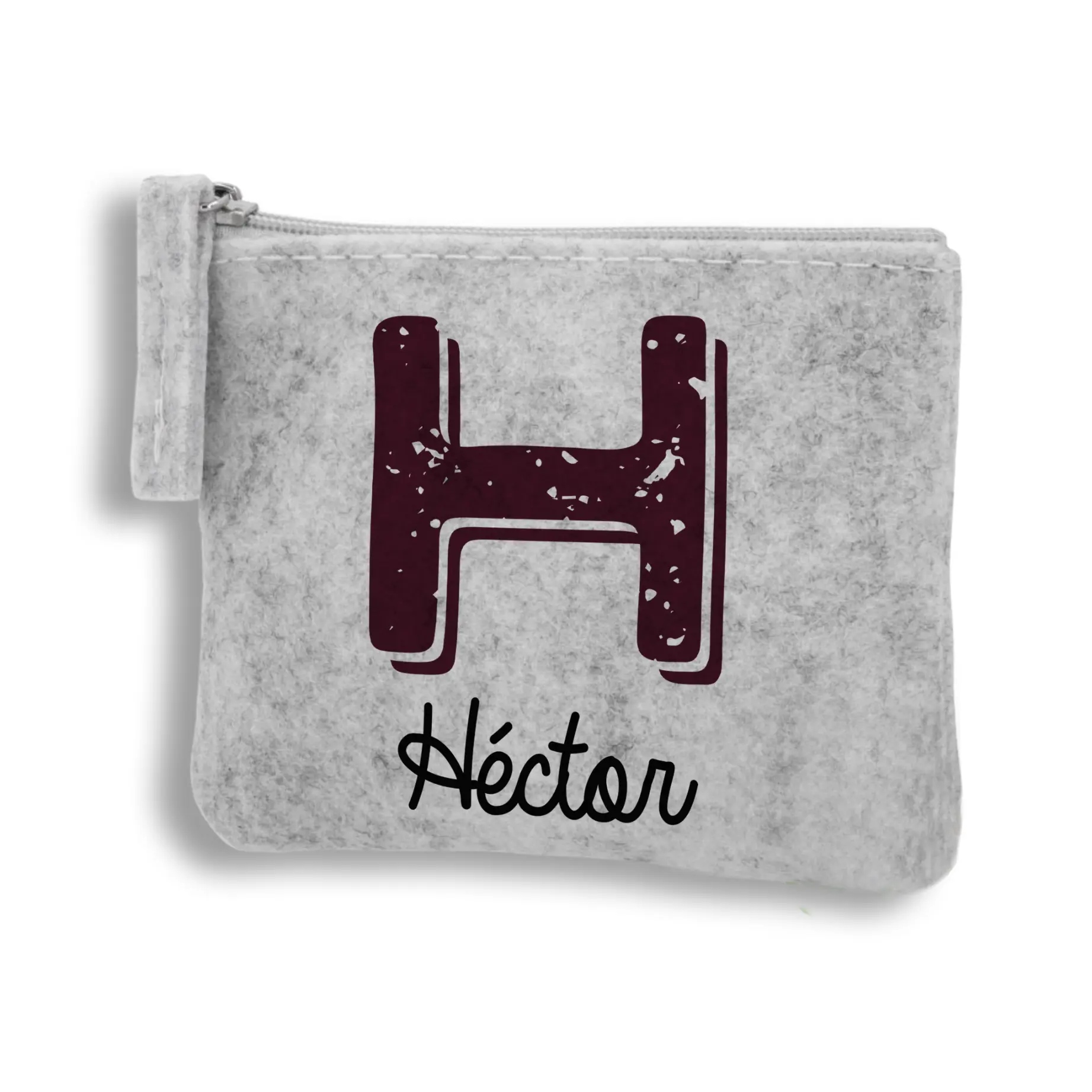 Monedero Fieltro personalizado con Inicial - Imagen 2