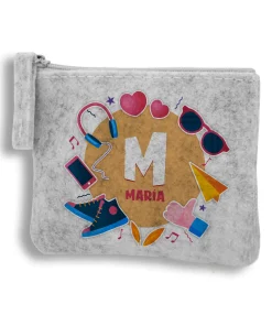 Alternative view of Monedero Fieltro personalizado con diseño elegido
