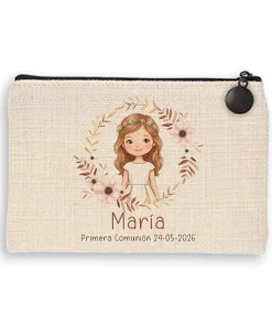 Alternative view of Monedero de Lino Personalizado Niña Comunión