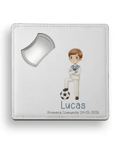 Alternative view of Posavasos Abridor Personalizado Niño Comunión