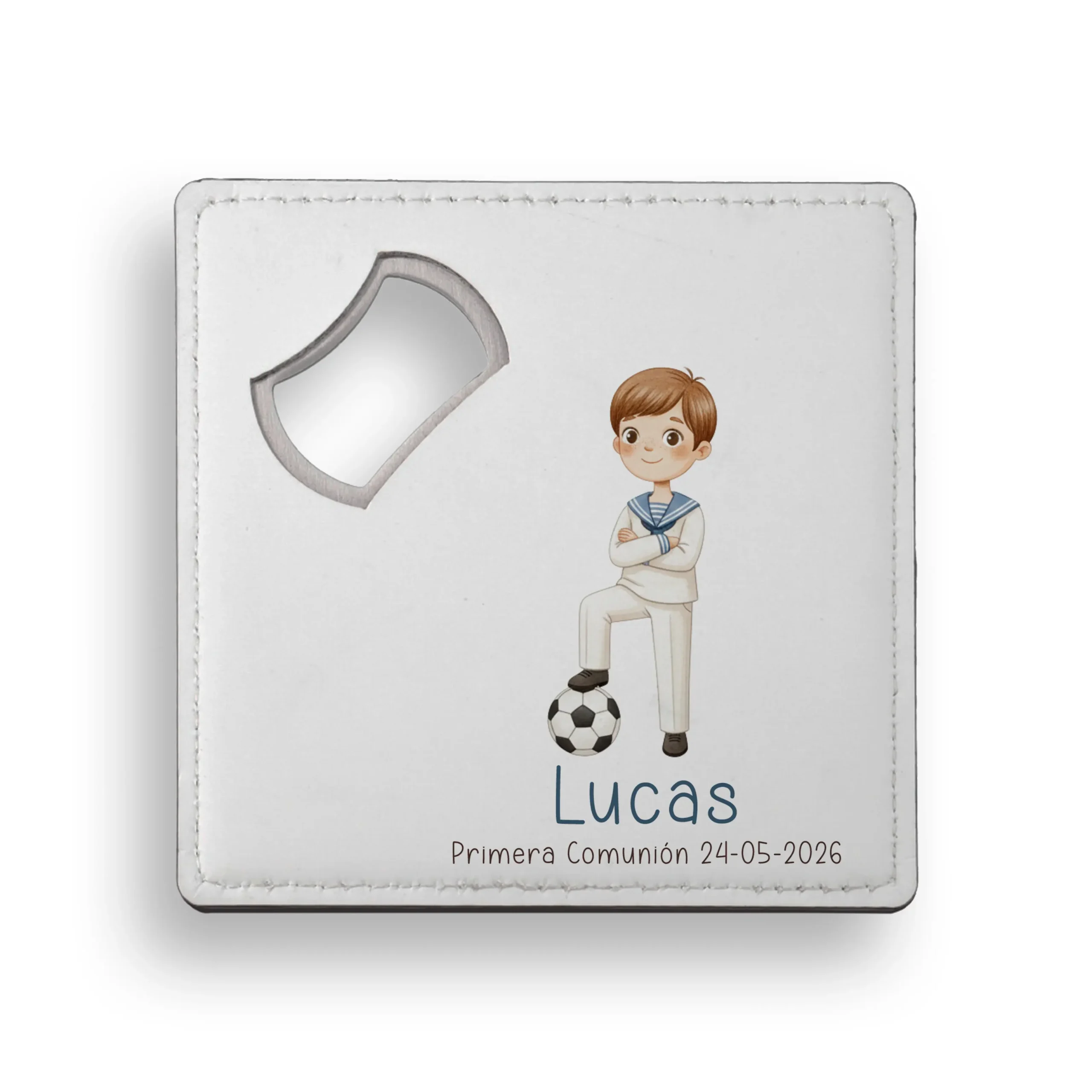 Posavasos Abridor Personalizado Niño Comunión - Imagen 2
