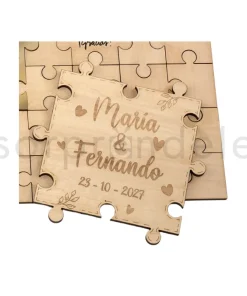 Puzle de Deseos Madera Corazones