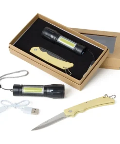 Set Linterna Con Navaja Clara