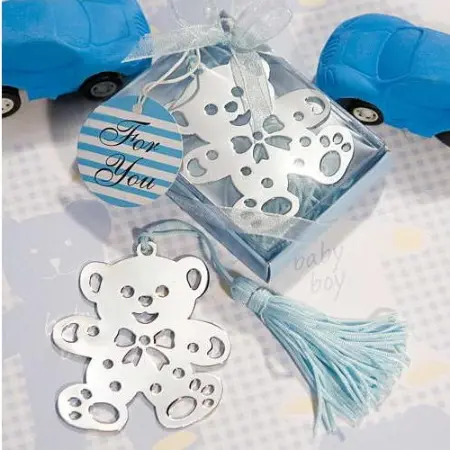 Osito de Libro Baby Azul