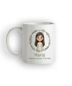 Alternative view of Taza Blanca personalizada Niña Comunión