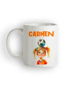 Alternative view of Taza Blanca personalizada con diseño elegido
