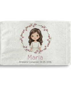 Alternative view of Toalla rizo personalizada Niña Comunión